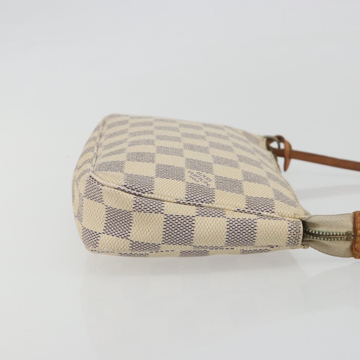 LOUIS VUITTON Damier Azur Pochette Accessoires Pouch N51986 LV Auth 190407