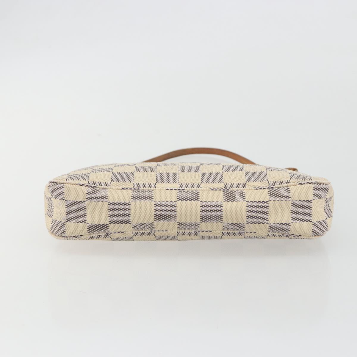 LOUIS VUITTON Damier Azur Pochette Accessoires Pouch N51986 LV Auth 190407