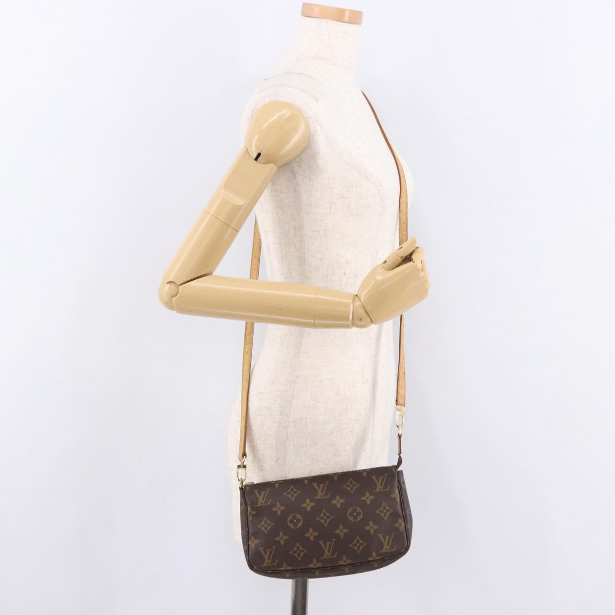 LOUIS VUITTON Monogram Pochette Accessoires Pouch M51980 LV Auth 190410A
