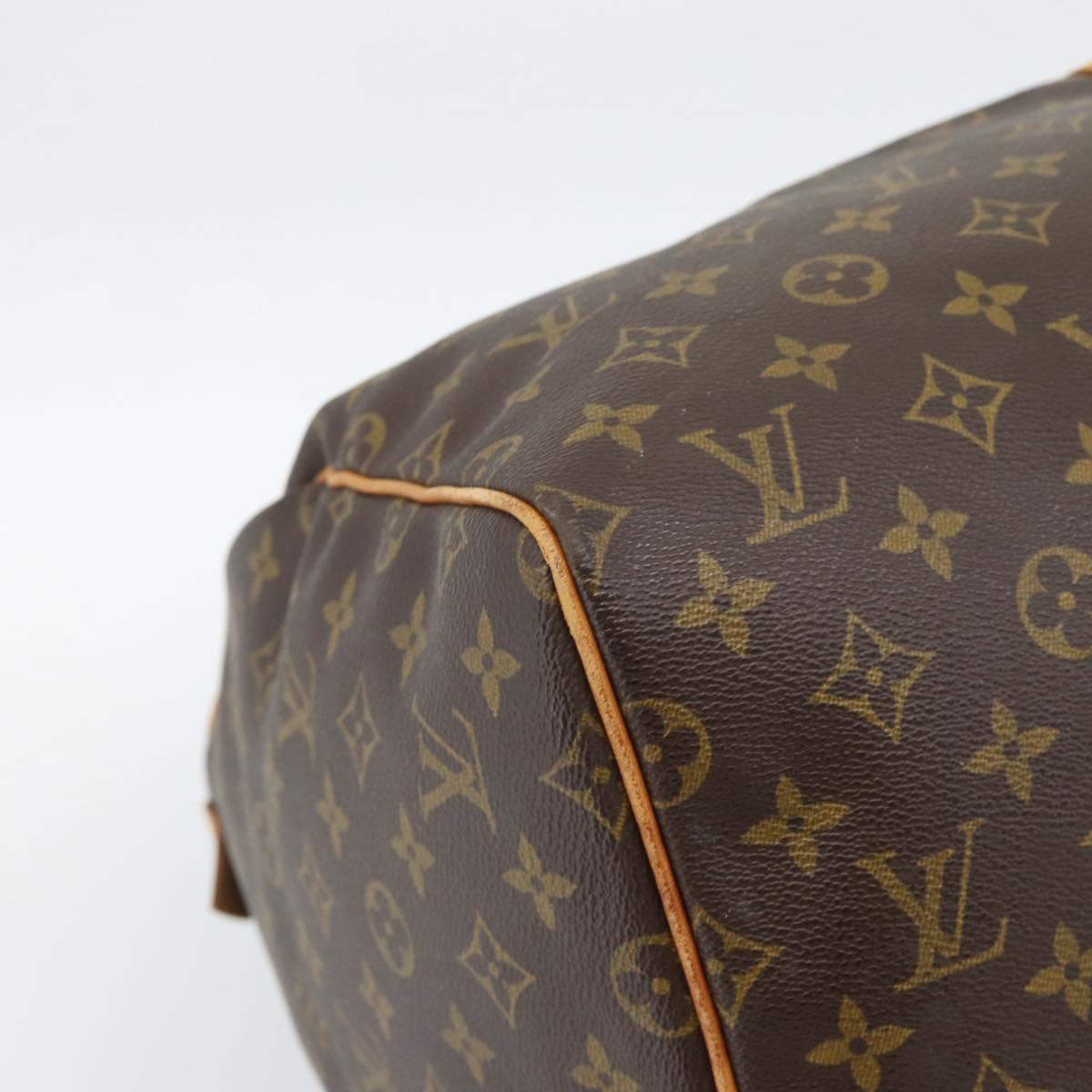 LOUIS VUITTON Monogram Keepall 55 Boston Bag M41424 LV Auth 190412A