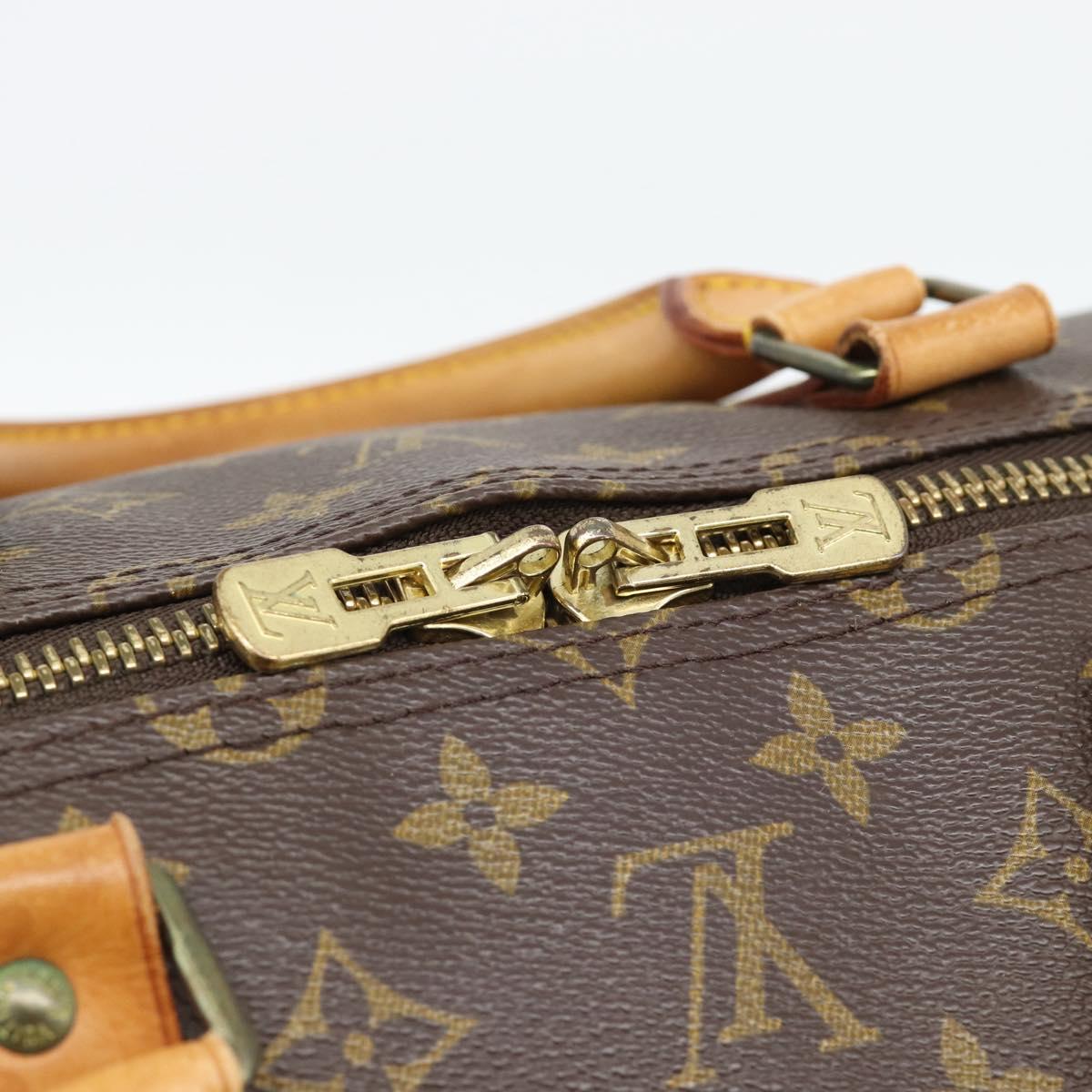 LOUIS VUITTON Monogram Keepall 55 Boston Bag M41424 LV Auth 190412A