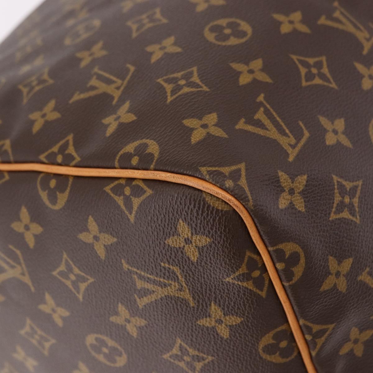 LOUIS VUITTON Monogram Keepall 55 Boston Bag M41424 LV Auth 190413V