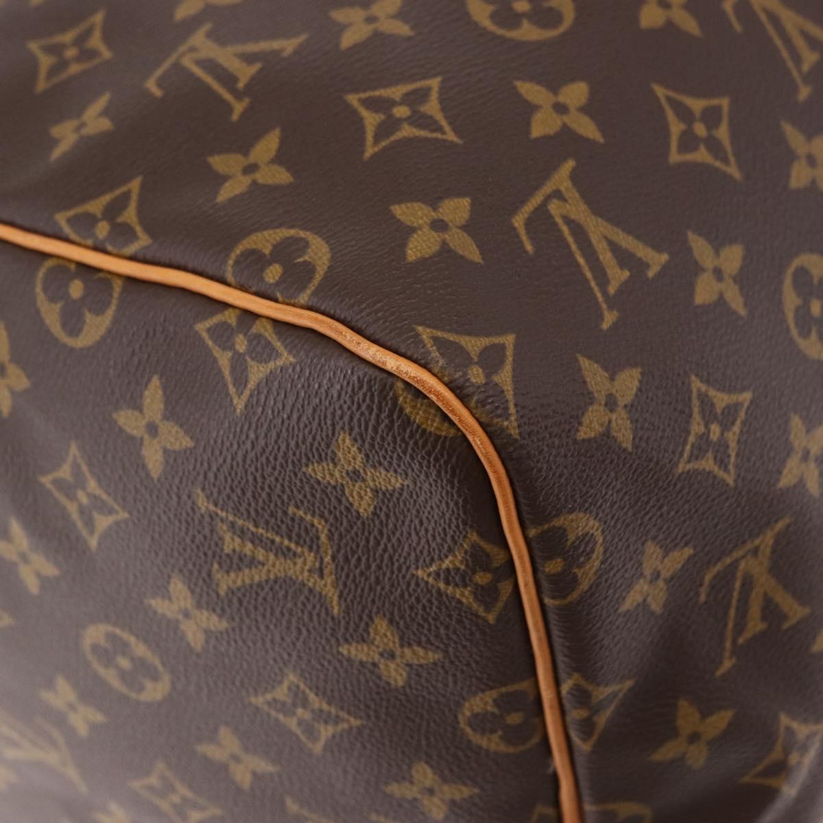 LOUIS VUITTON Monogram Keepall 55 Boston Bag M41424 LV Auth 190413V