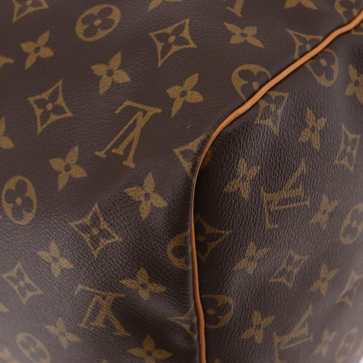 LOUIS VUITTON Monogram Keepall 55 Boston Bag M41424 LV Auth 190413V