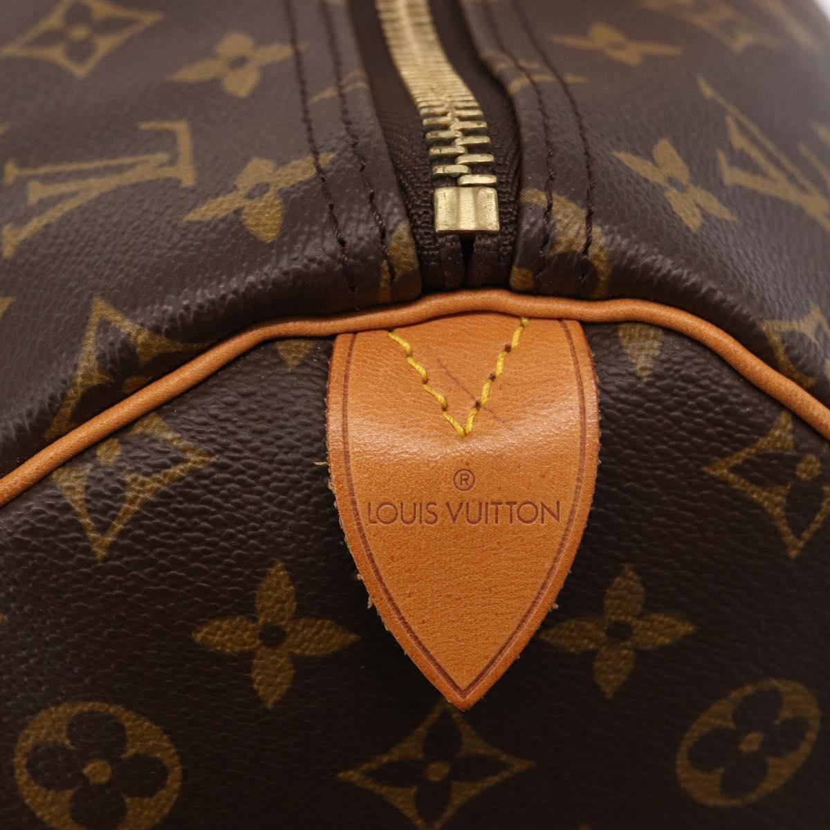LOUIS VUITTON Monogram Keepall 55 Boston Bag M41424 LV Auth 190413V