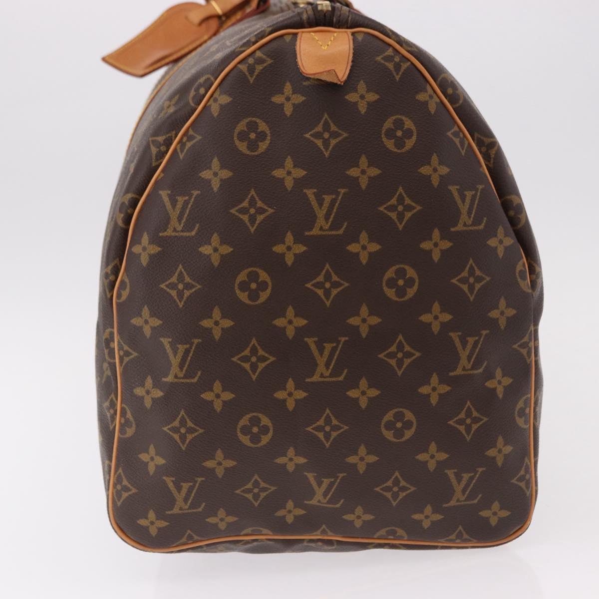 LOUIS VUITTON Monogram Keepall 55 Boston Bag M41424 LV Auth 190413V