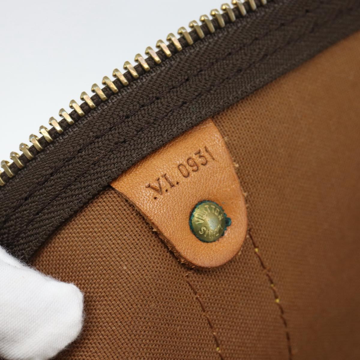 LOUIS VUITTON Monogram Keepall Bandouliere 60 Boston Bag M41412 LV Auth 190414A