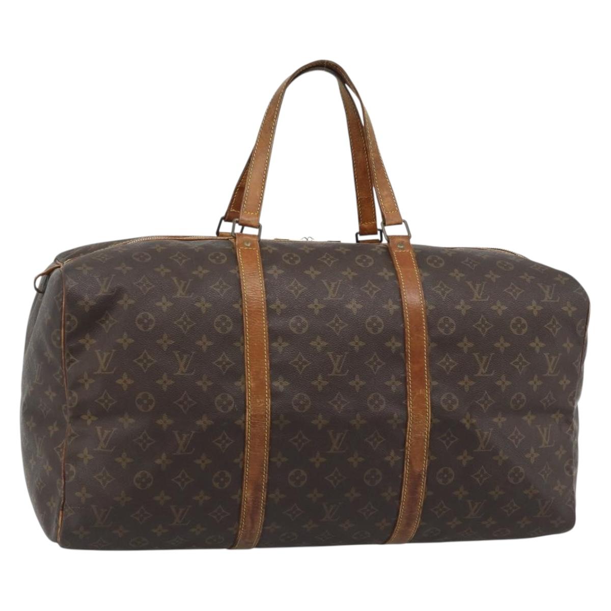 LOUIS VUITTON Monogram Sac Souple 55 Boston Bag M41622 LV Auth 190415