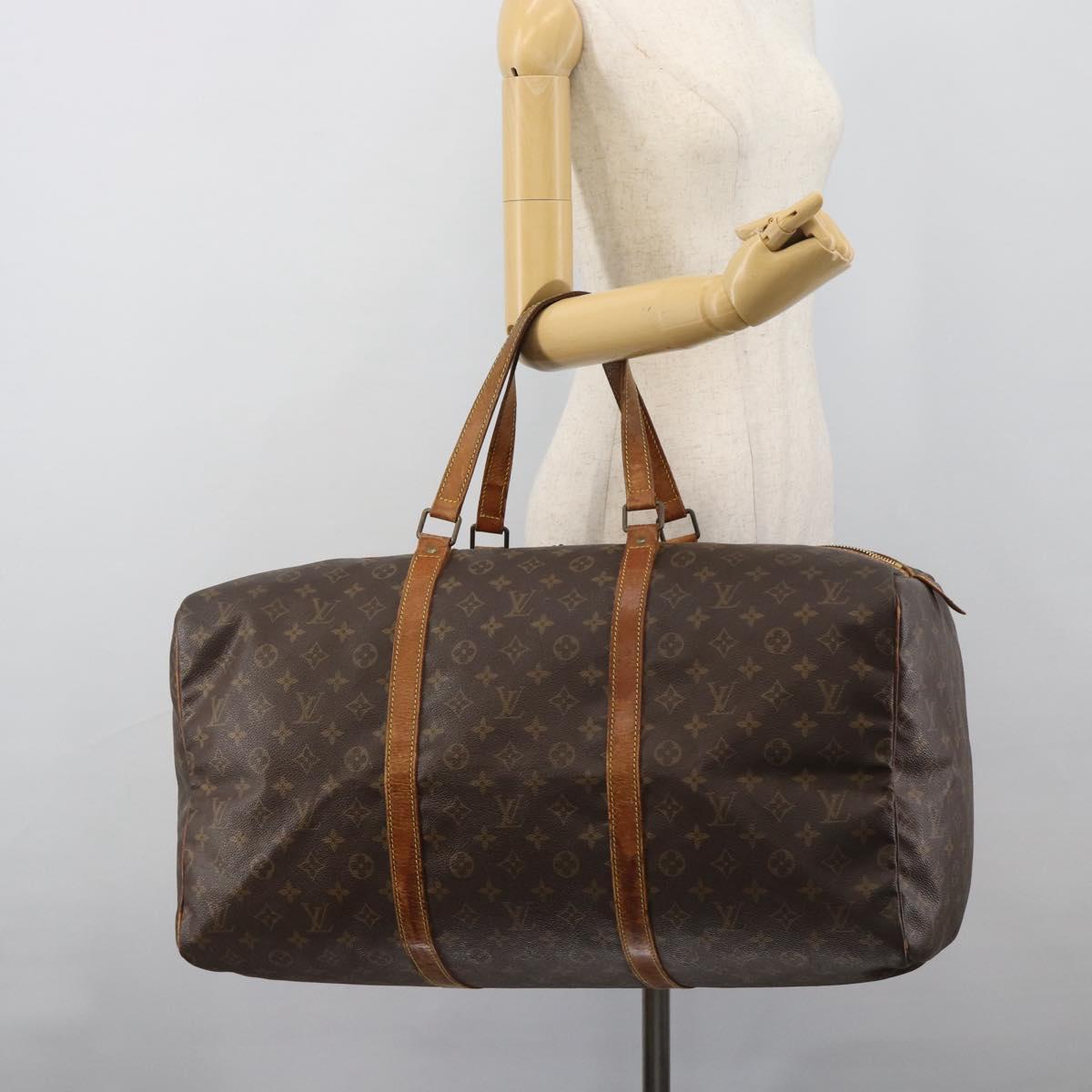 LOUIS VUITTON Monogram Sac Souple 55 Boston Bag M41622 LV Auth 190415