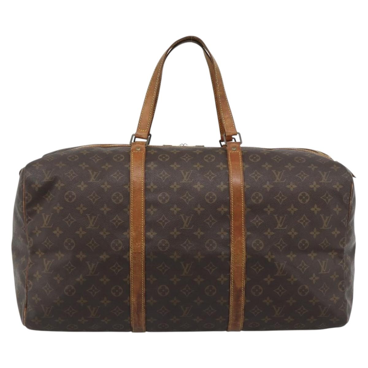 LOUIS VUITTON Monogram Sac Souple 55 Boston Bag M41622 LV Auth 190415