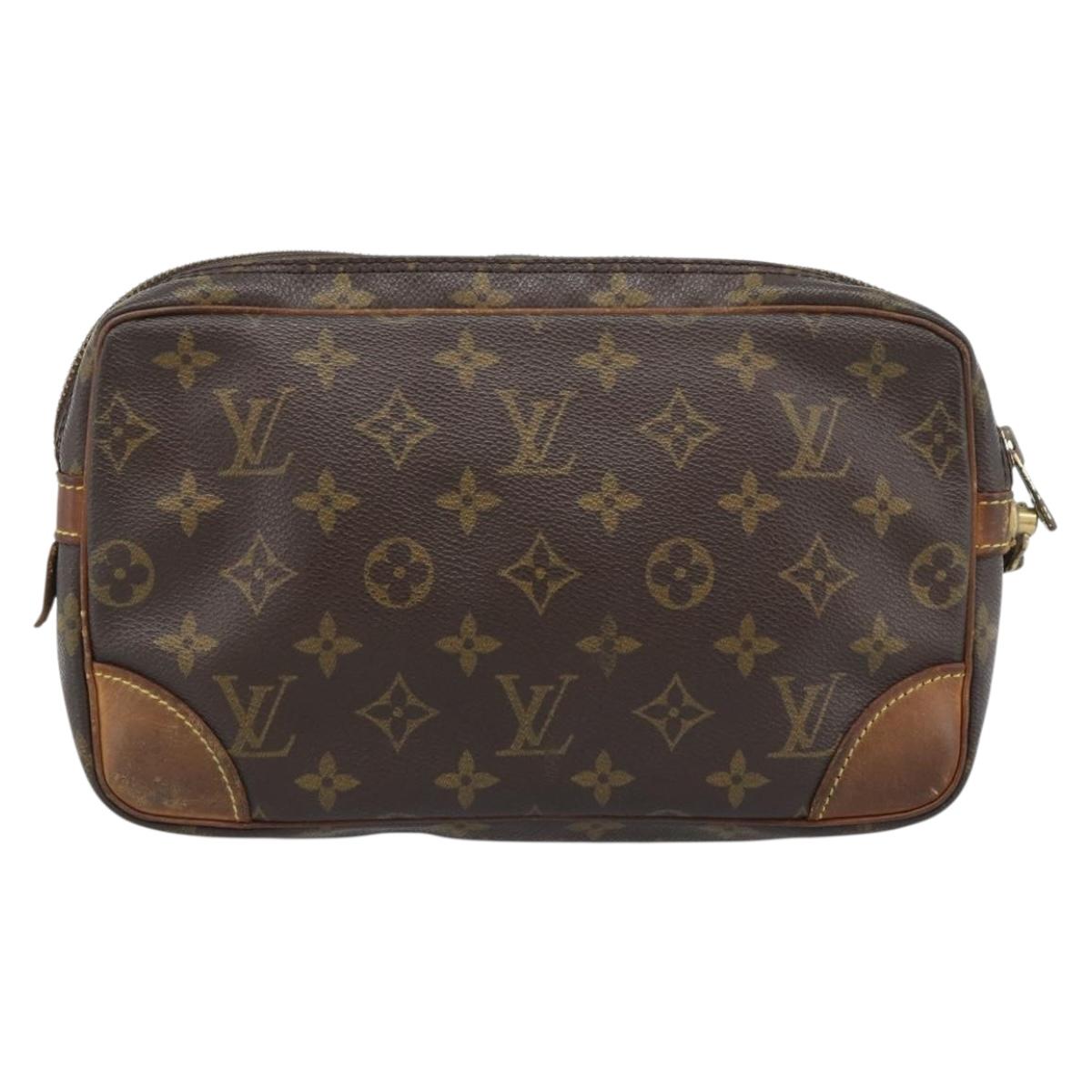 LOUIS VUITTON Monogram Marly Dragonne GM Clutch Bag M51825 LV Auth 190416