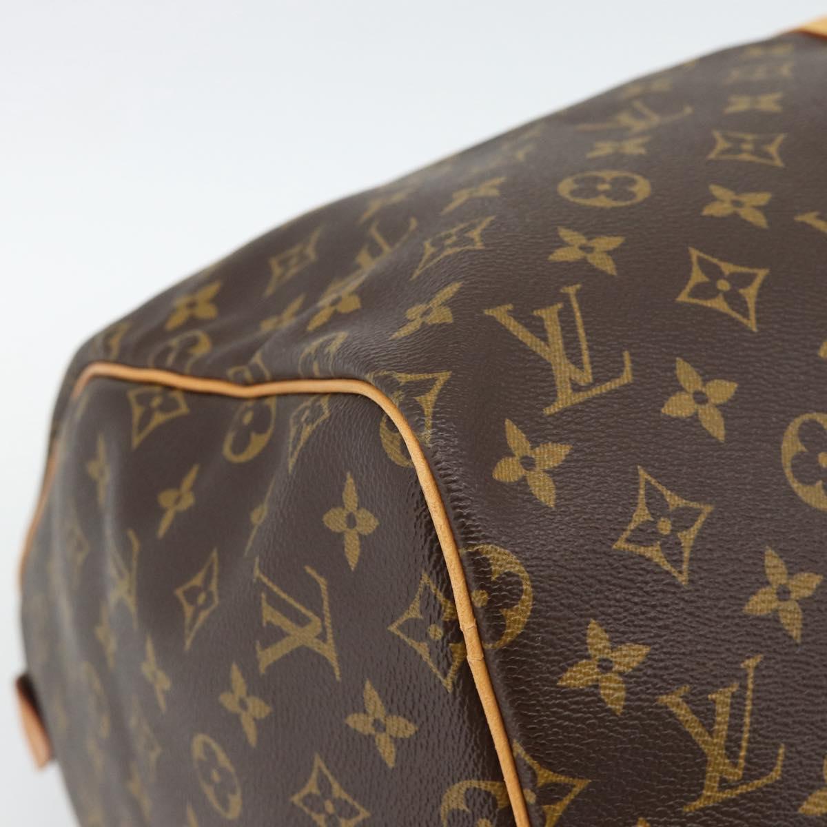 LOUIS VUITTON Monogram Keepall 55 Boston Bag M41424 LV Auth 190418A