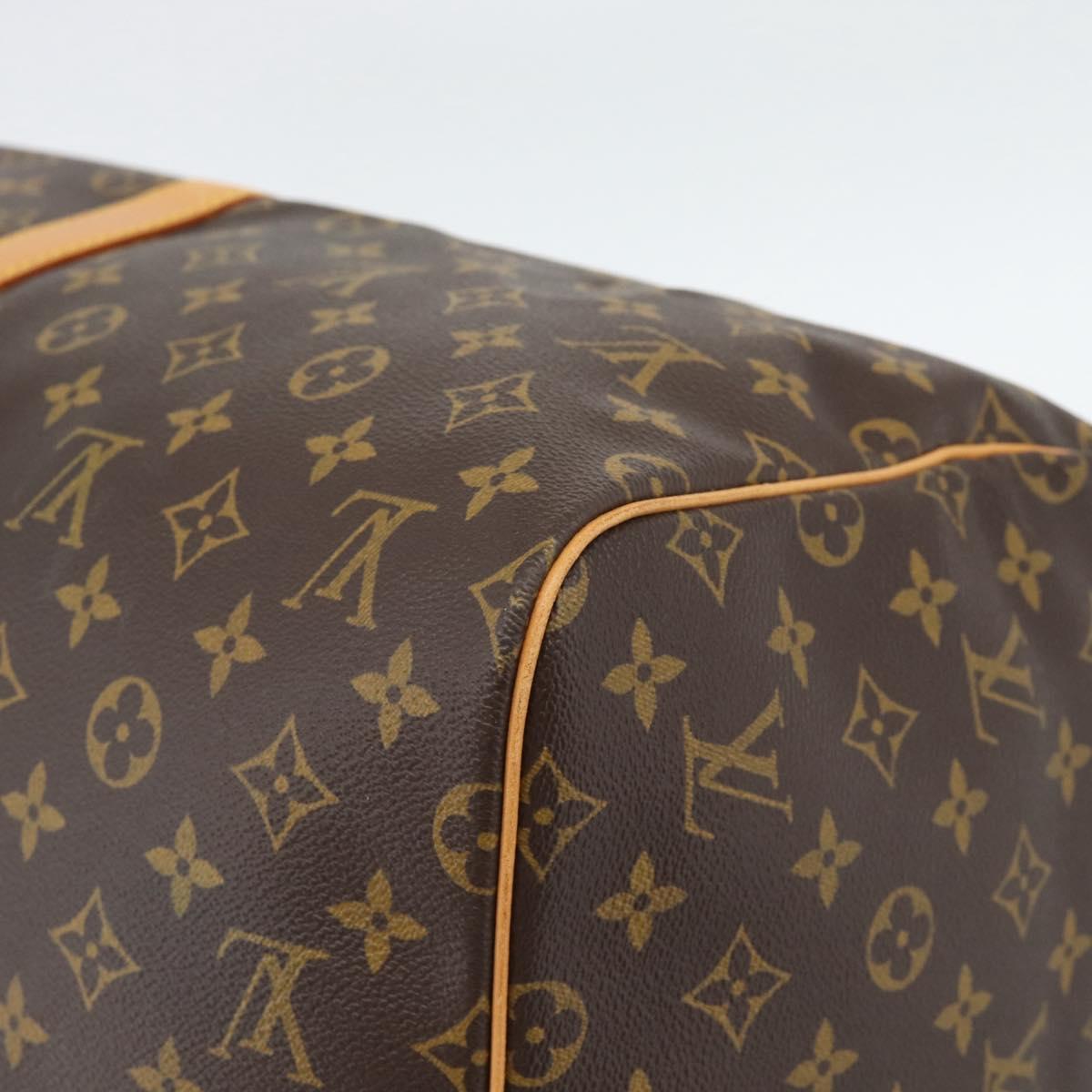LOUIS VUITTON Monogram Keepall 55 Boston Bag M41424 LV Auth 190418A