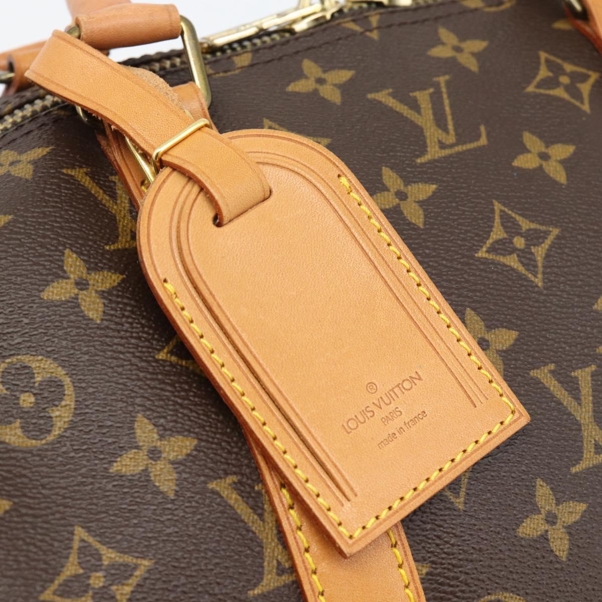 LOUIS VUITTON Monogram Keepall 55 Boston Bag M41424 LV Auth 190418A