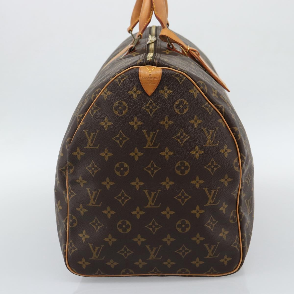 LOUIS VUITTON Monogram Keepall 55 Boston Bag M41424 LV Auth 190418A