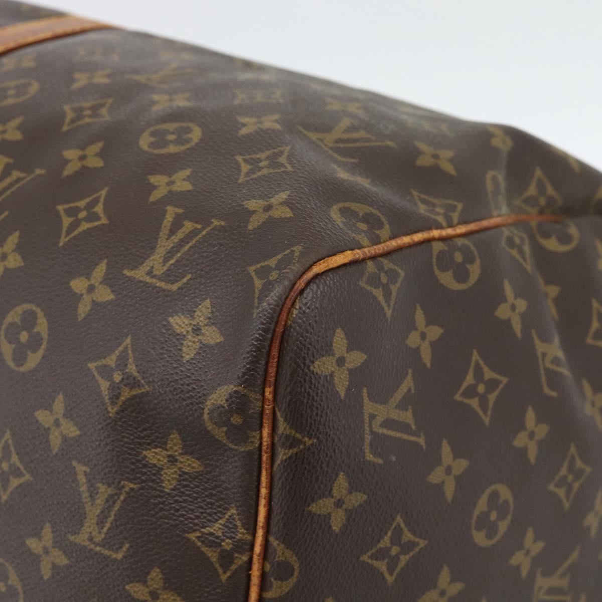 LOUIS VUITTON Monogram Keepall 55 Boston Bag M41424 LV Auth 190419