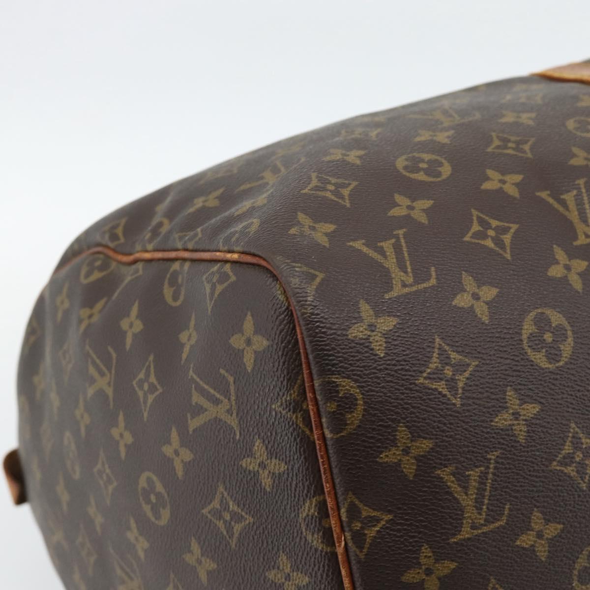LOUIS VUITTON Monogram Keepall 55 Boston Bag M41424 LV Auth 190419