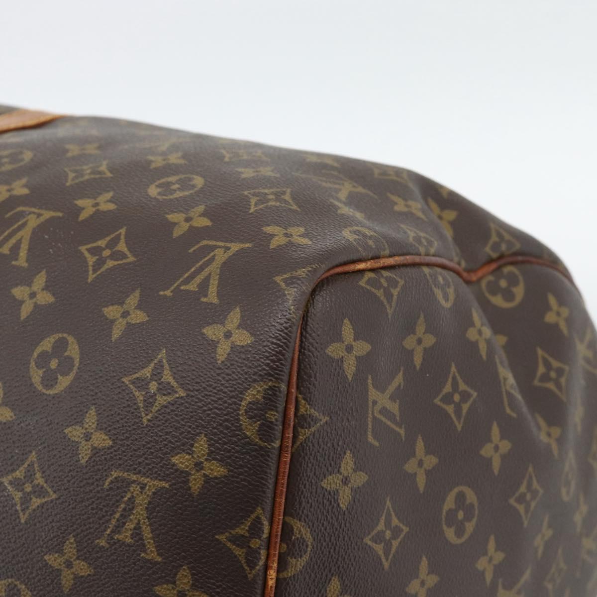 LOUIS VUITTON Monogram Keepall 55 Boston Bag M41424 LV Auth 190419
