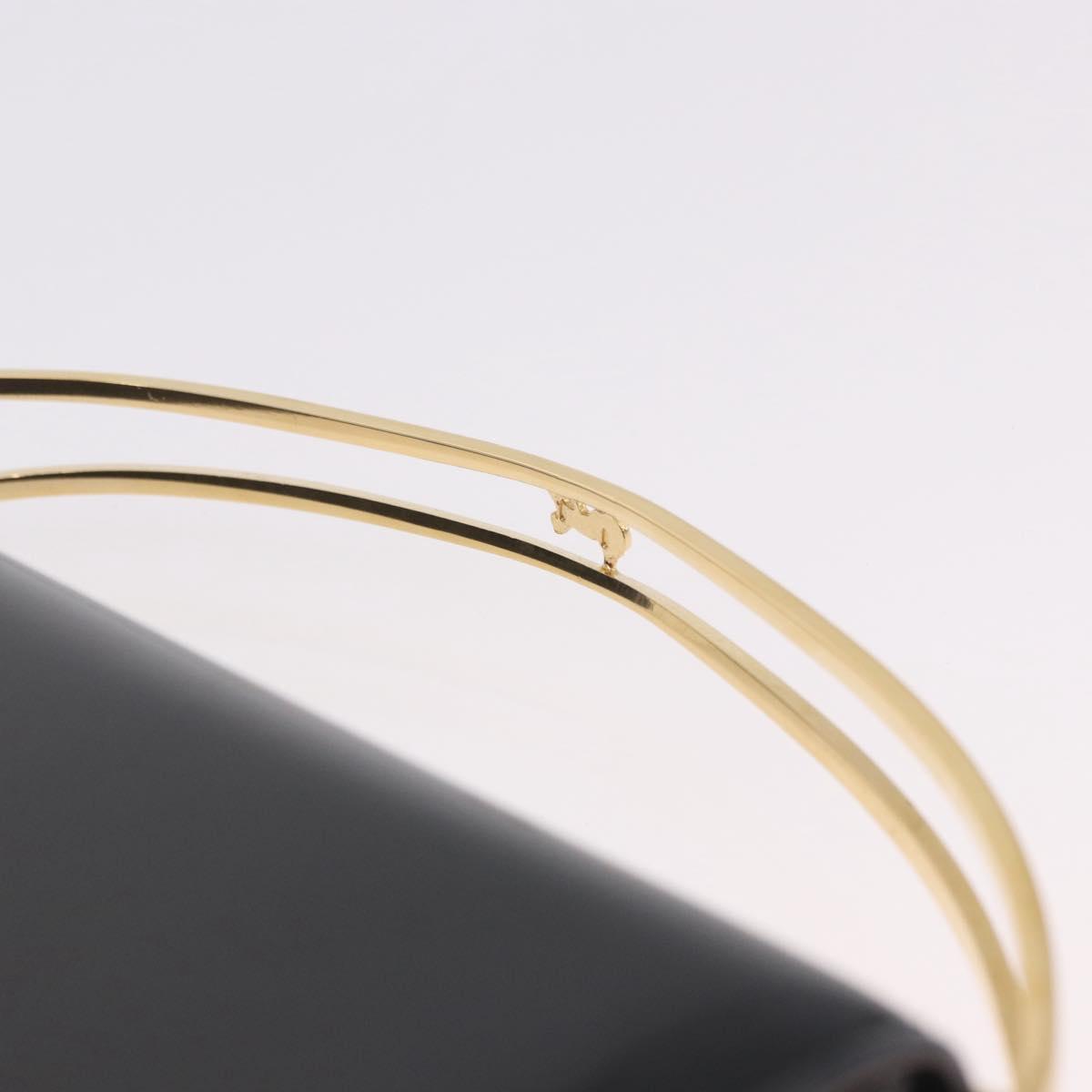CELINE Hand Bag Patent leather Black Gold Auth 190425A