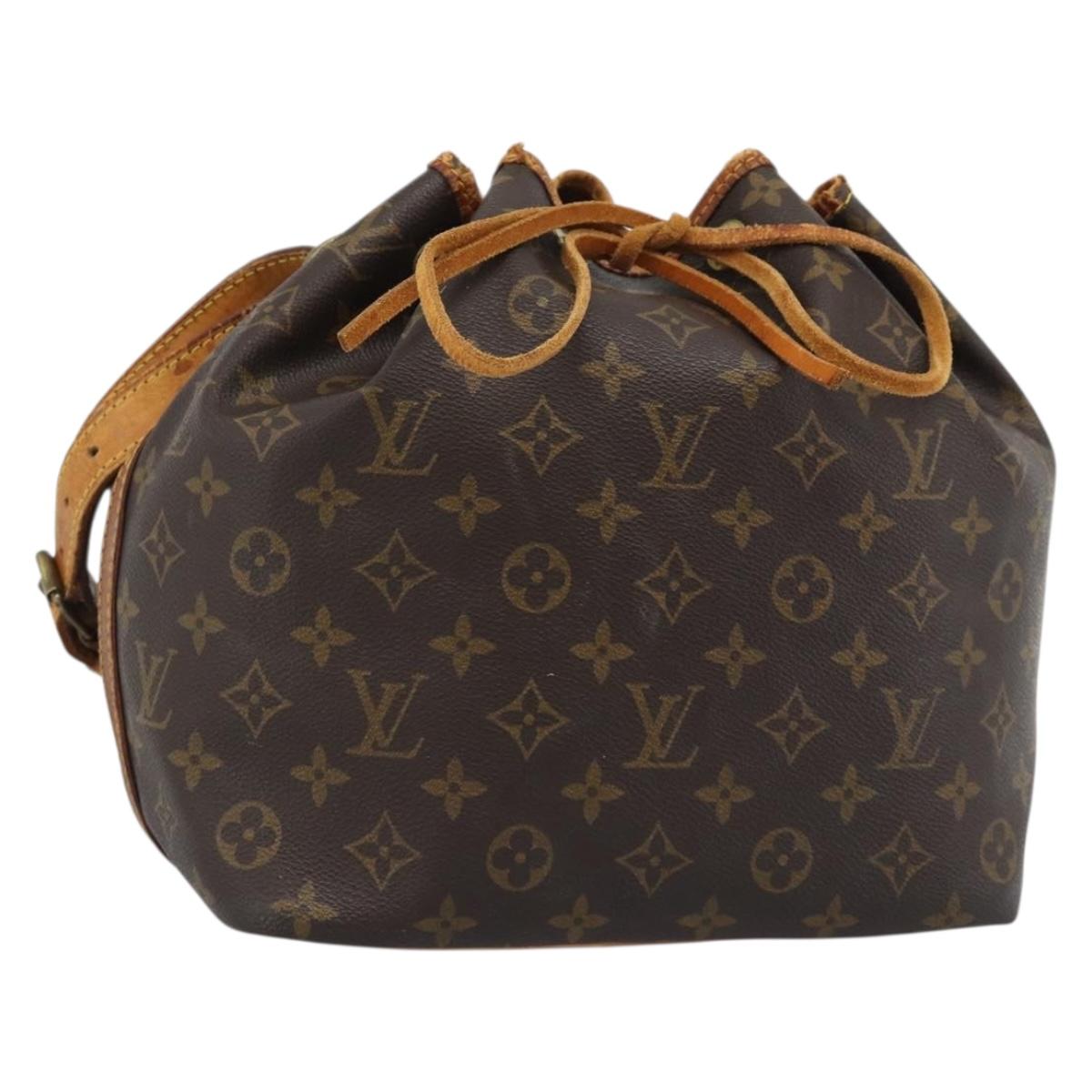 LOUIS VUITTON Monogram Petit Noe Shoulder Bag M42226 LV Auth 190432