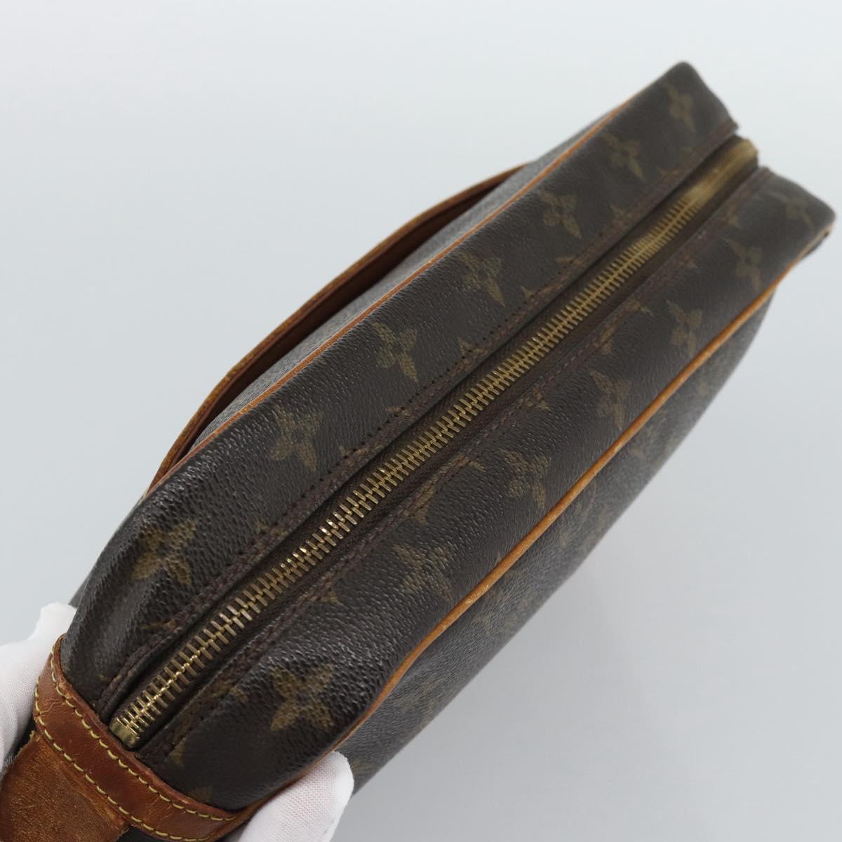 LOUIS VUITTON Monogram Compiegne 28 Clutch Bag M51845 LV Auth 190436