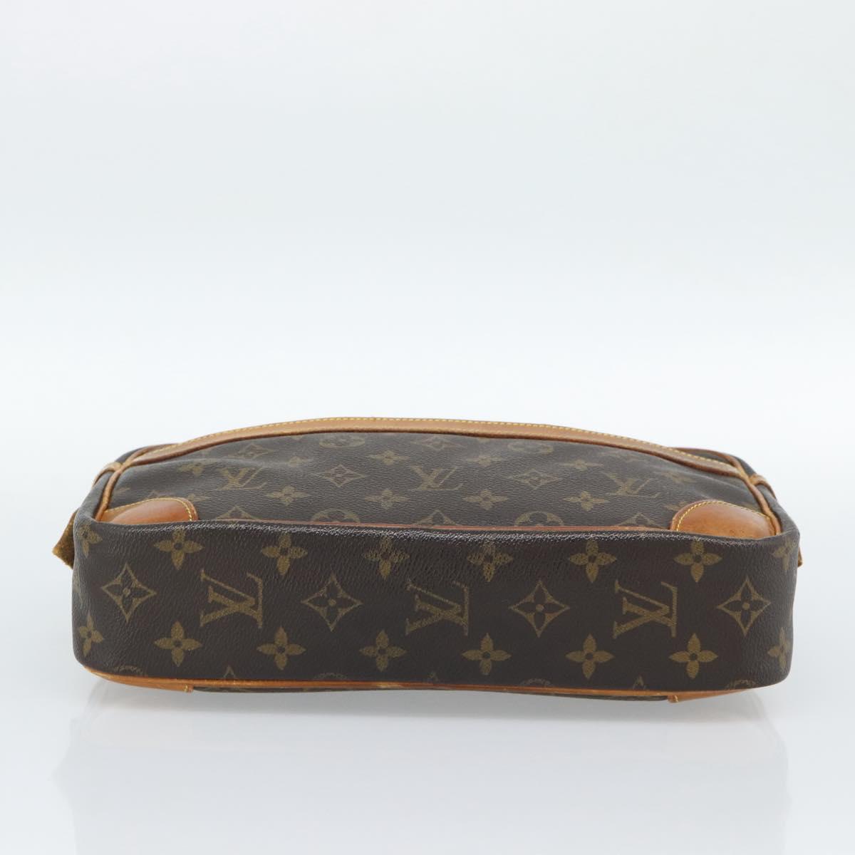LOUIS VUITTON Monogram Compiegne 28 Clutch Bag M51845 LV Auth 190436