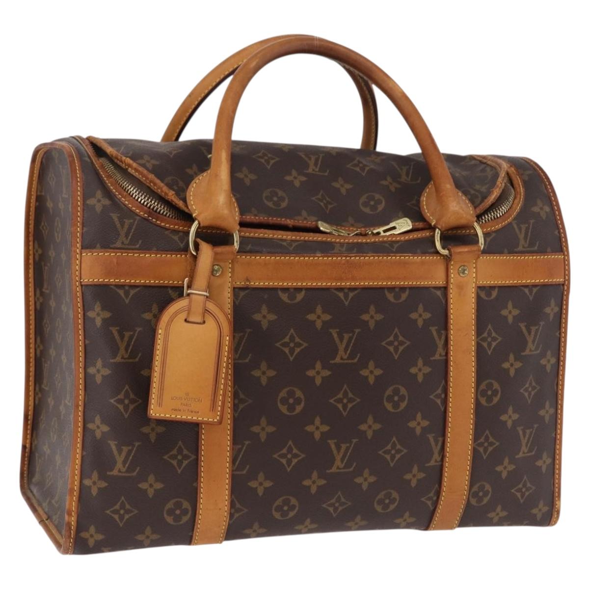 LOUIS VUITTON Monogram Sac Shan 40 Pet Carry M42024 LV Auth 190438