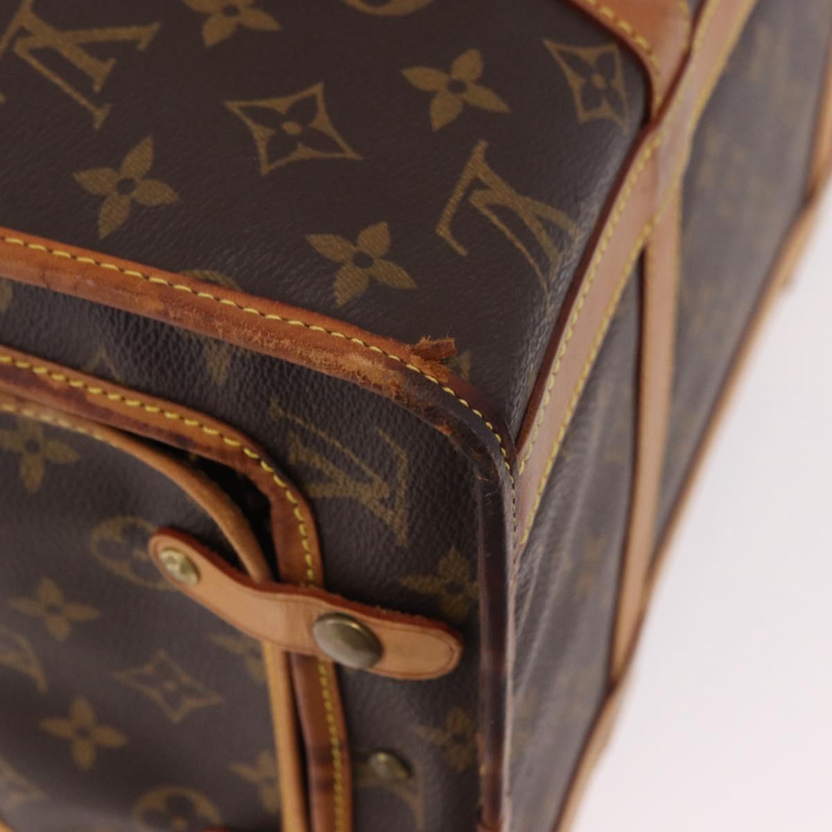 LOUIS VUITTON Monogram Sac Shan 40 Pet Carry M42024 LV Auth 190438