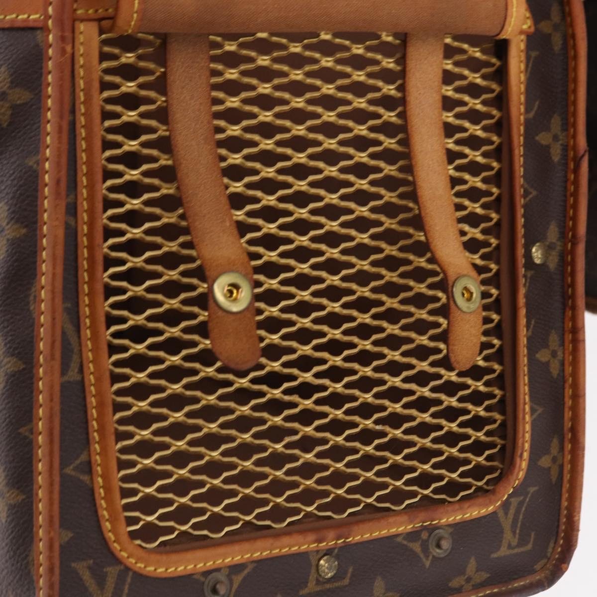 LOUIS VUITTON Monogram Sac Shan 40 Pet Carry M42024 LV Auth 190438