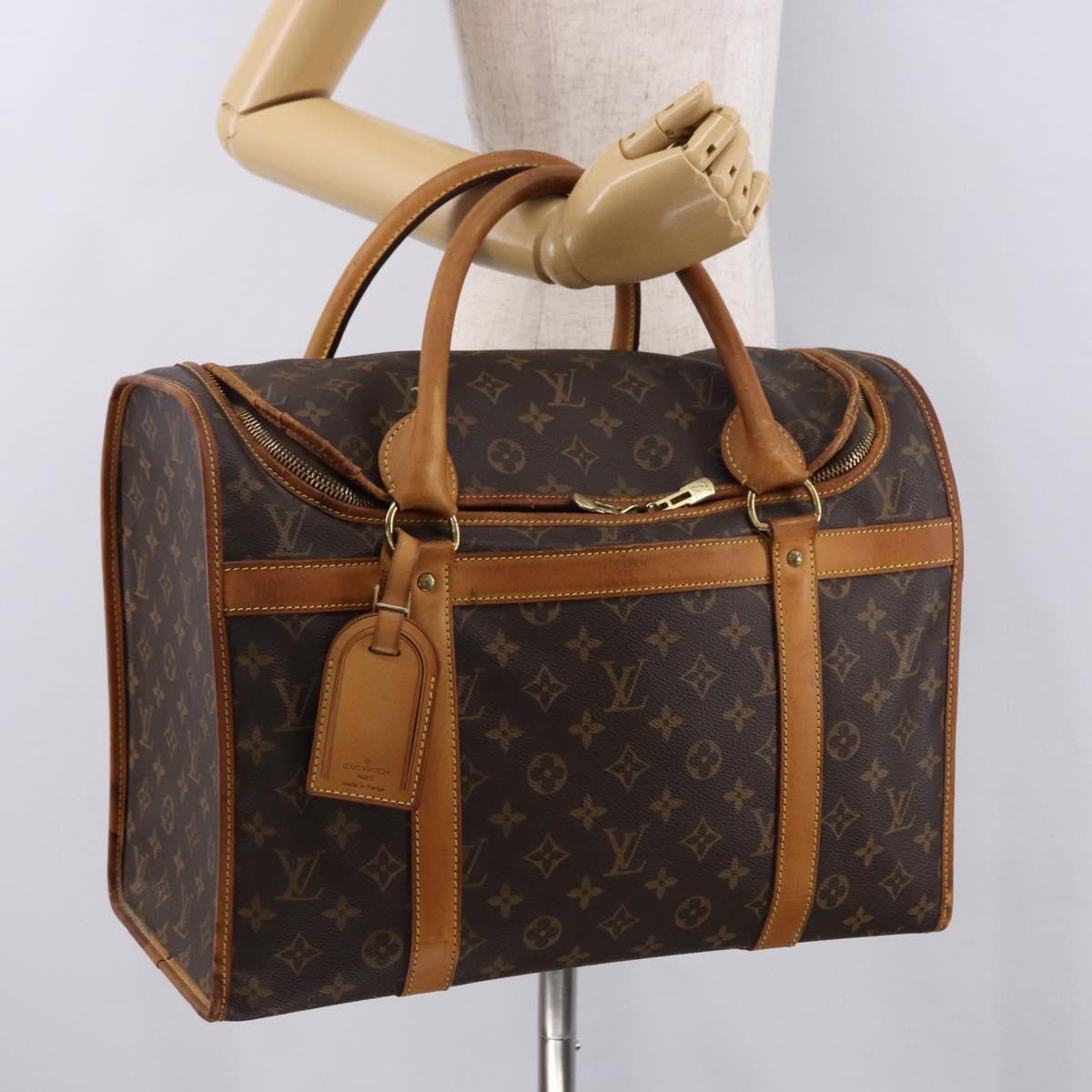 LOUIS VUITTON Monogram Sac Shan 40 Pet Carry M42024 LV Auth 190438