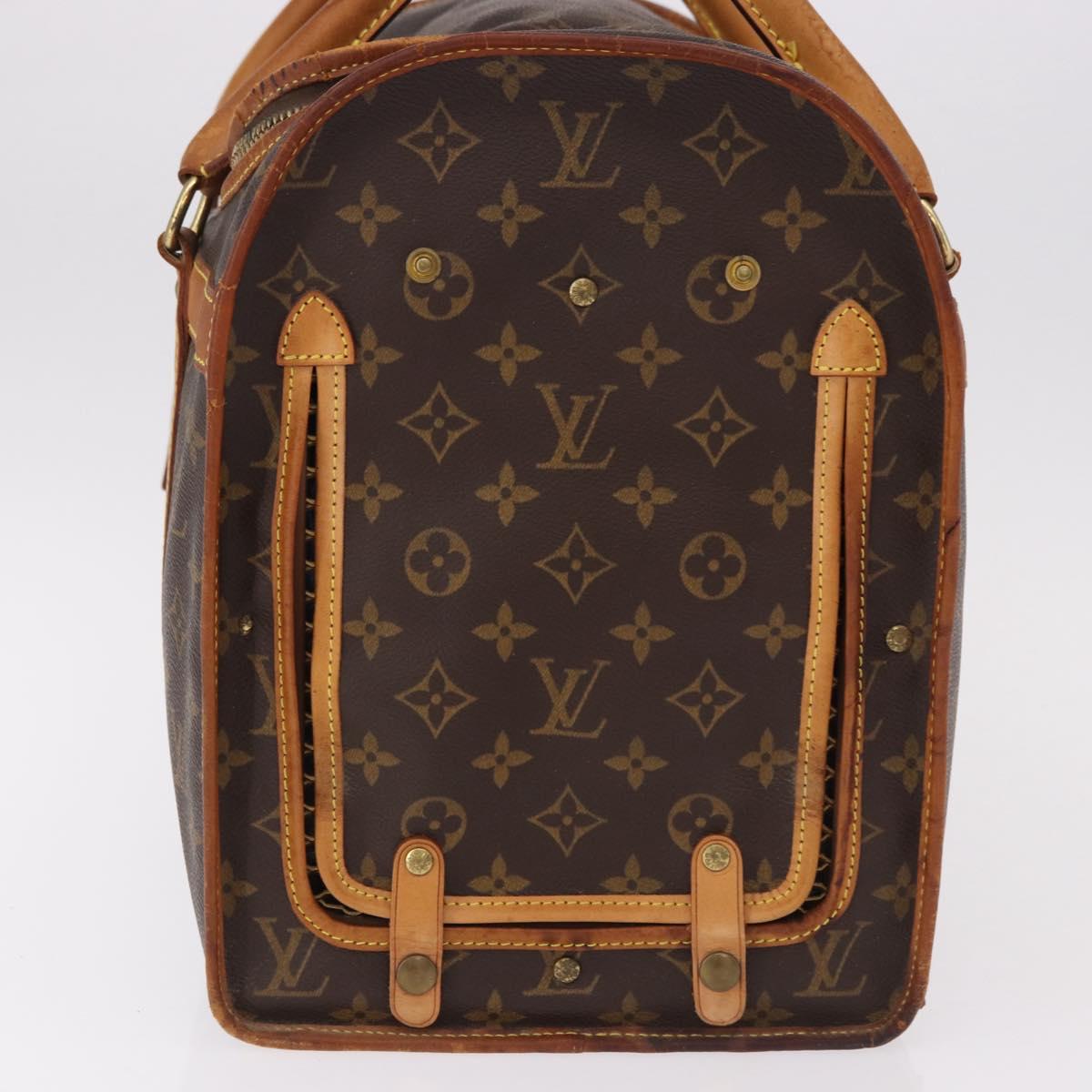 LOUIS VUITTON Monogram Sac Shan 40 Pet Carry M42024 LV Auth 190438