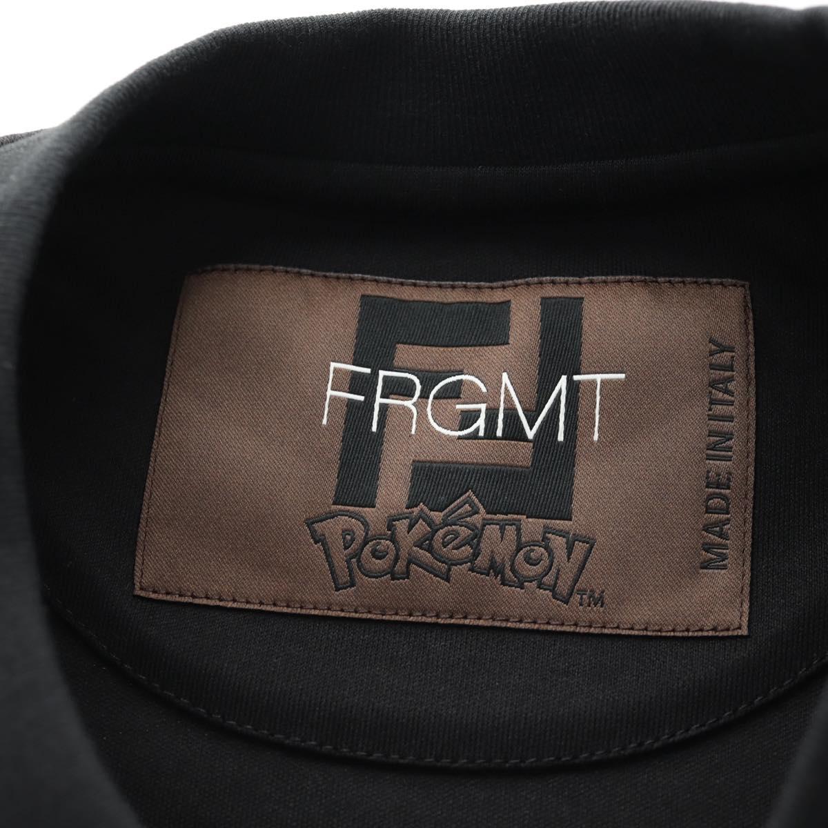 FENDI FENDI x FRGMT x POKÉMON Dragonite T-Shirt Cotton S Black Auth 190452SM