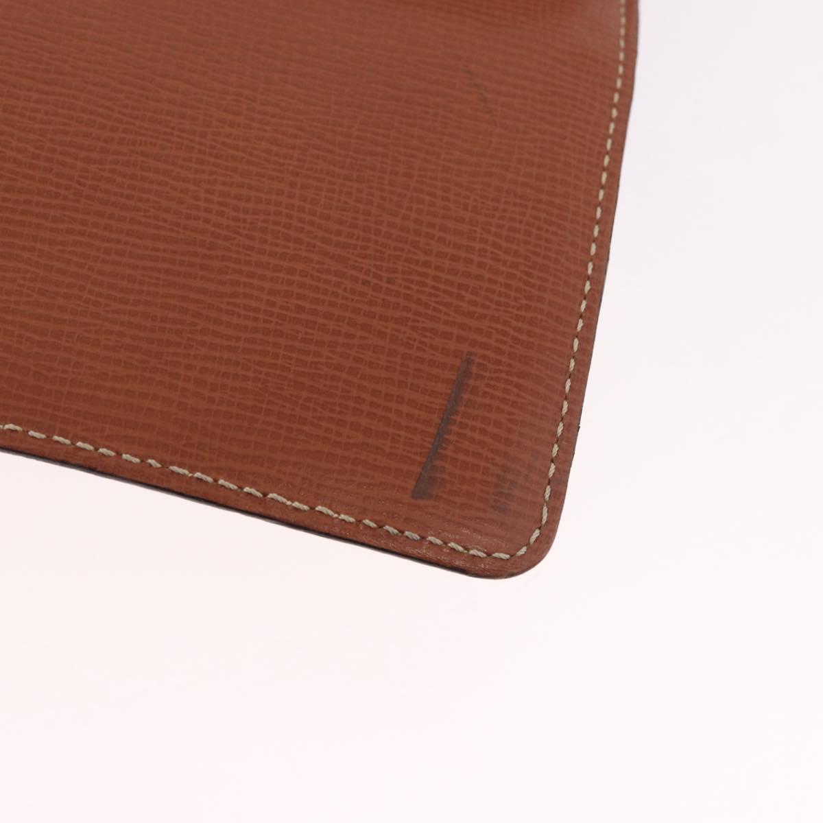 LOEWE Briefcase Leather Brown Gold Auth 190454