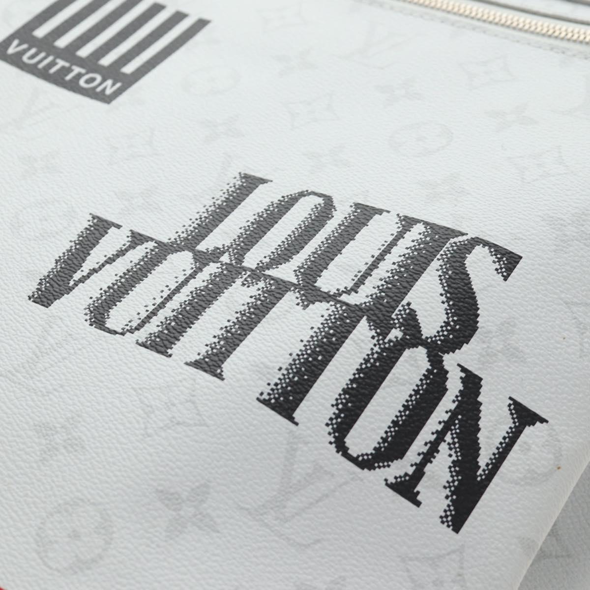 LOUIS VUITTON Monogram White Flat Vertical 2way Multicolor M44627 Auth 190470M