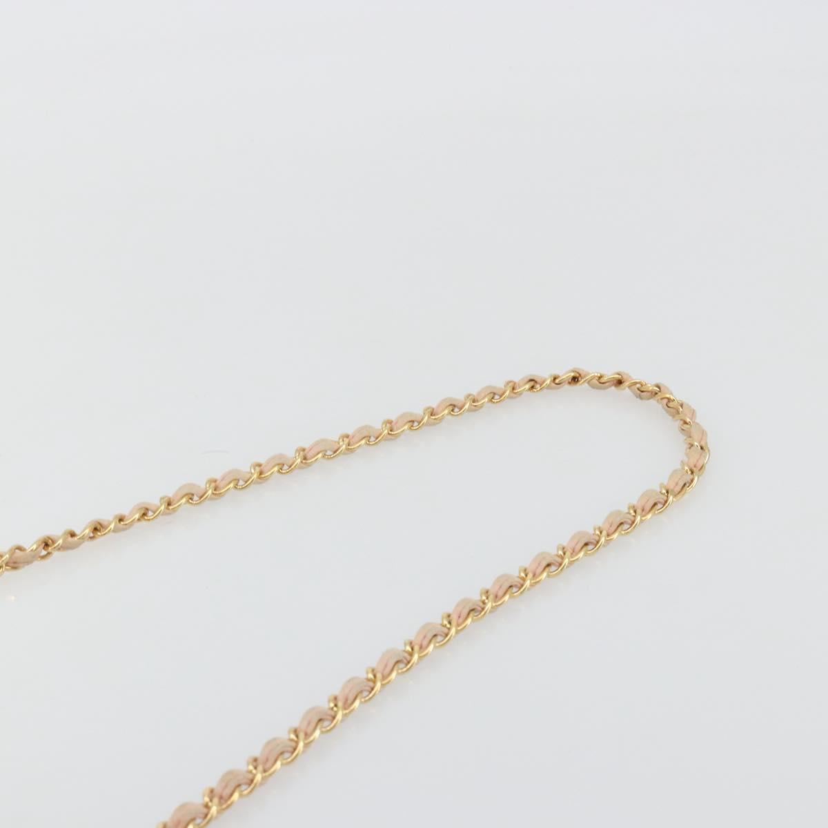 CHANEL Matelasse Chain Shoulder Bag Leather Pink Gold CC Auth 190487