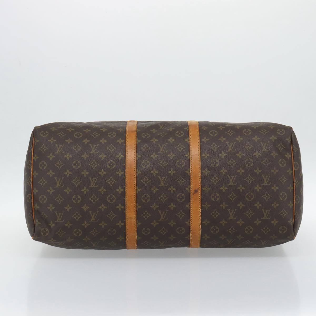 LOUIS VUITTON Monogram Keepall 60 Boston Bag M41422 LV Auth 190488