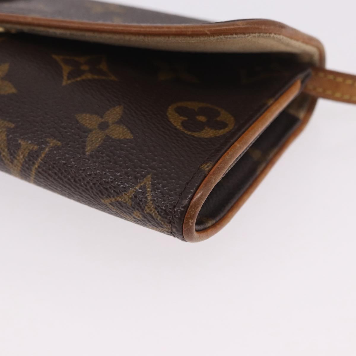 LOUIS VUITTON Monogram Pochette Twin PM Shoulder Bag M51854 LV Auth 190505
