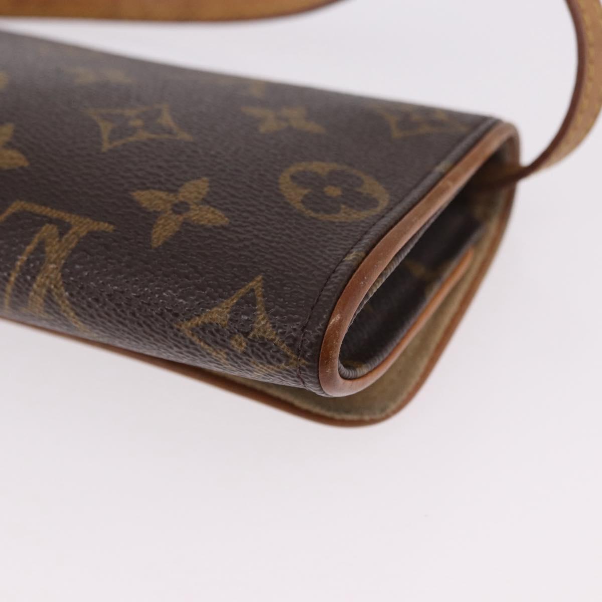 LOUIS VUITTON Monogram Pochette Twin PM Shoulder Bag M51854 LV Auth 190505