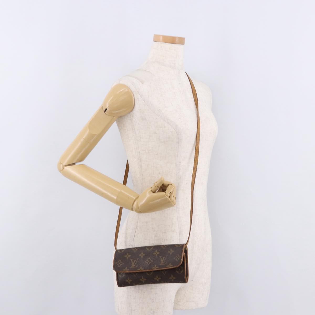 LOUIS VUITTON Monogram Pochette Twin PM Shoulder Bag M51854 LV Auth 190505