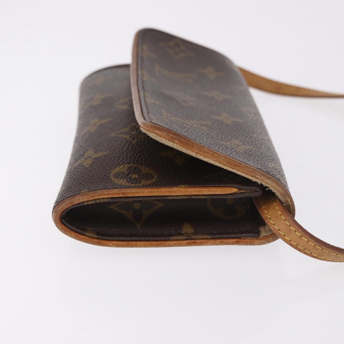 LOUIS VUITTON Monogram Pochette Twin PM Shoulder Bag M51854 LV Auth 190505