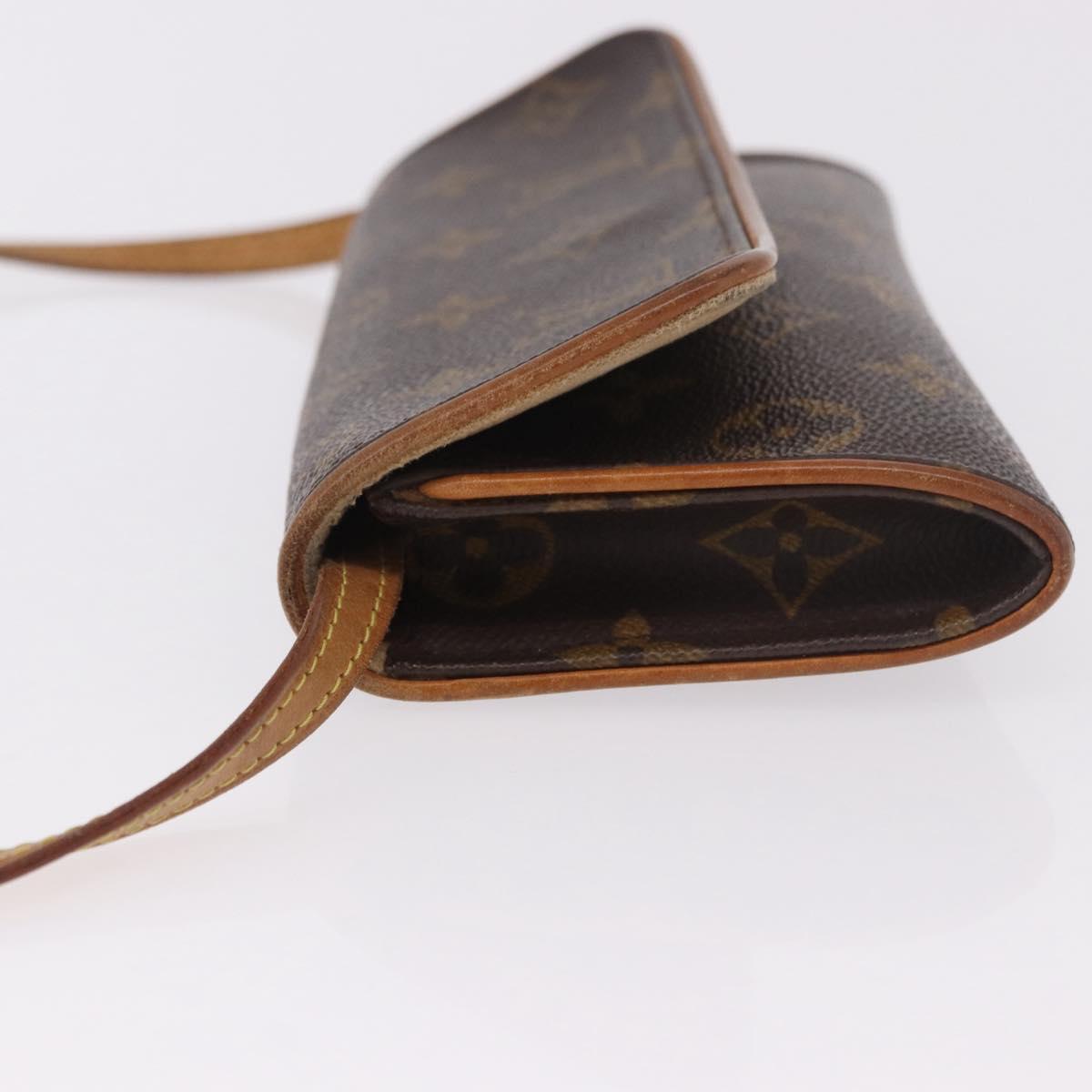 LOUIS VUITTON Monogram Pochette Twin PM Shoulder Bag M51854 LV Auth 190505