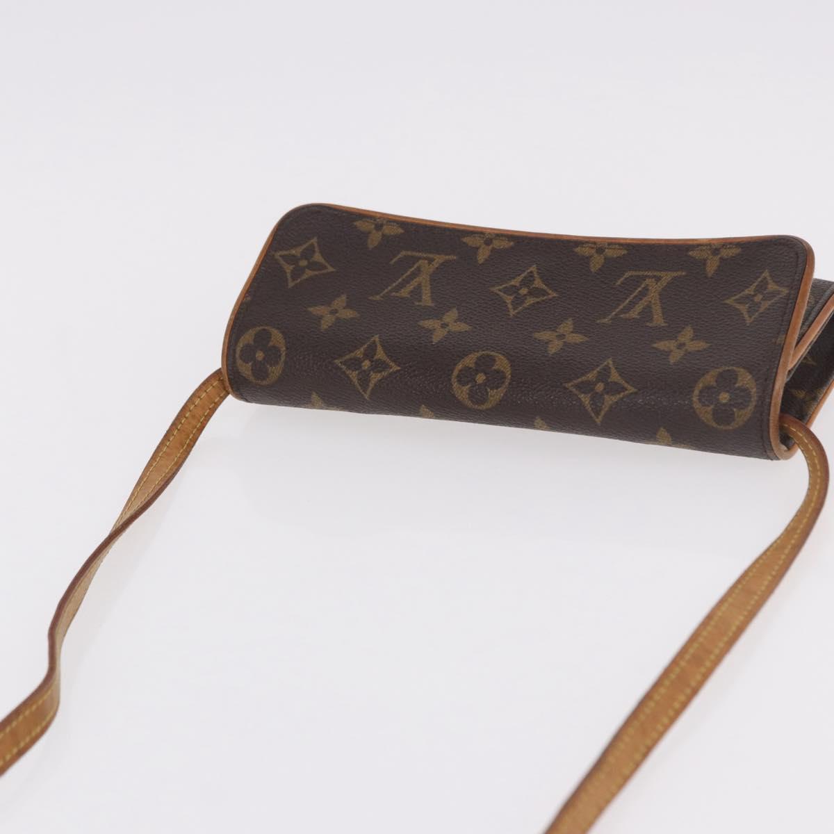 LOUIS VUITTON Monogram Pochette Twin PM Shoulder Bag M51854 LV Auth 190505