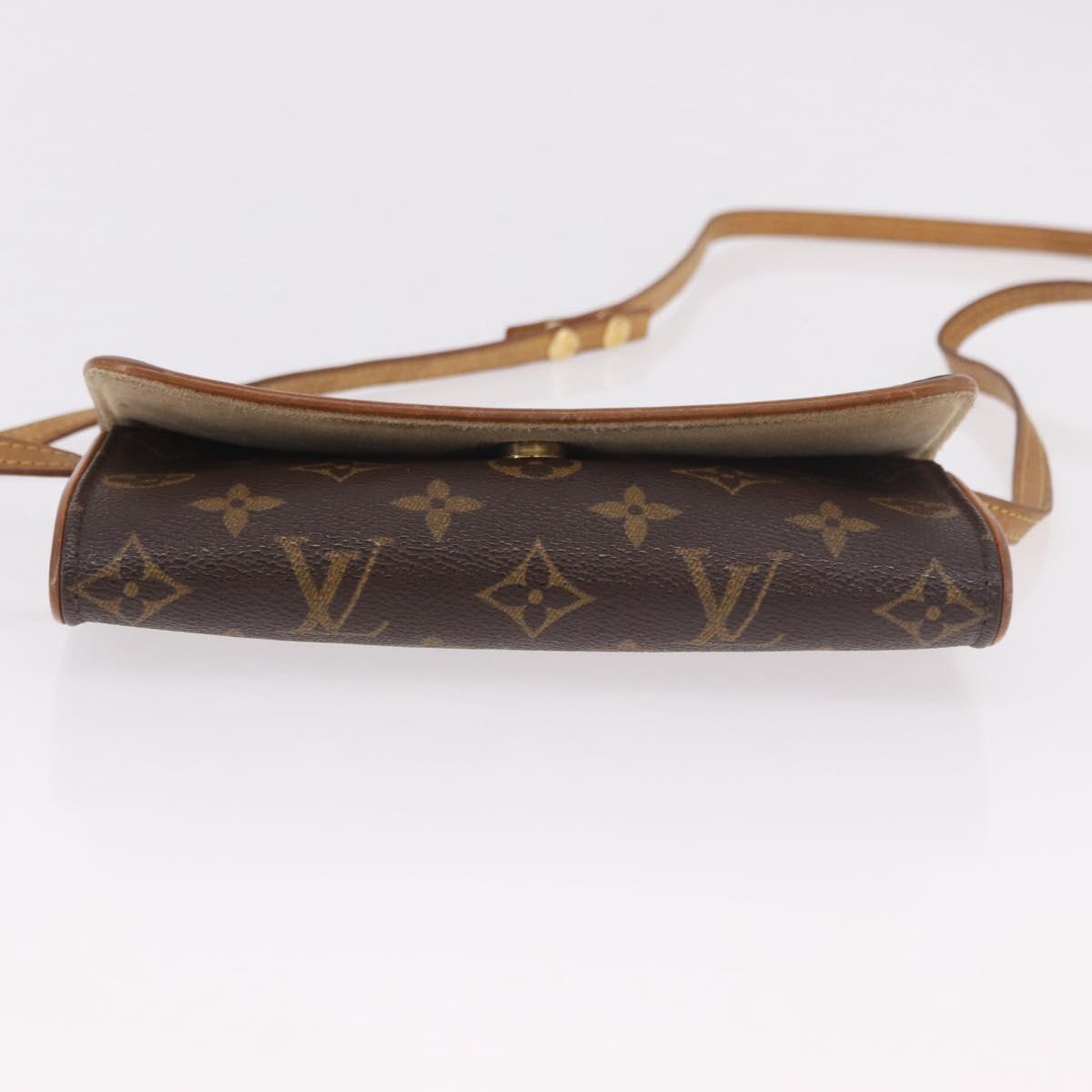 LOUIS VUITTON Monogram Pochette Twin PM Shoulder Bag M51854 LV Auth 190505