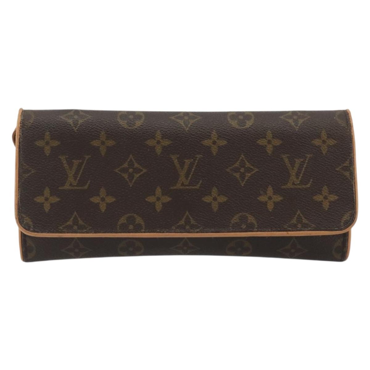 LOUIS VUITTON Monogram Pochette Twin GM Shoulder Bag M51852 LV Auth 190510