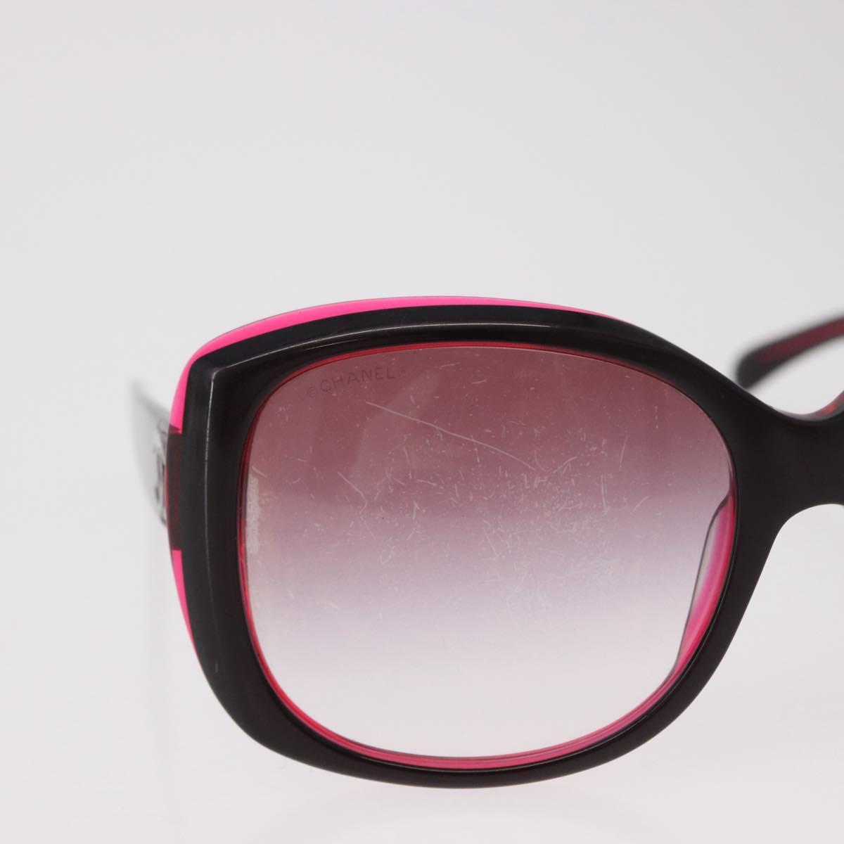 CHANEL Sunglasses Plastic Red CC Auth 190521