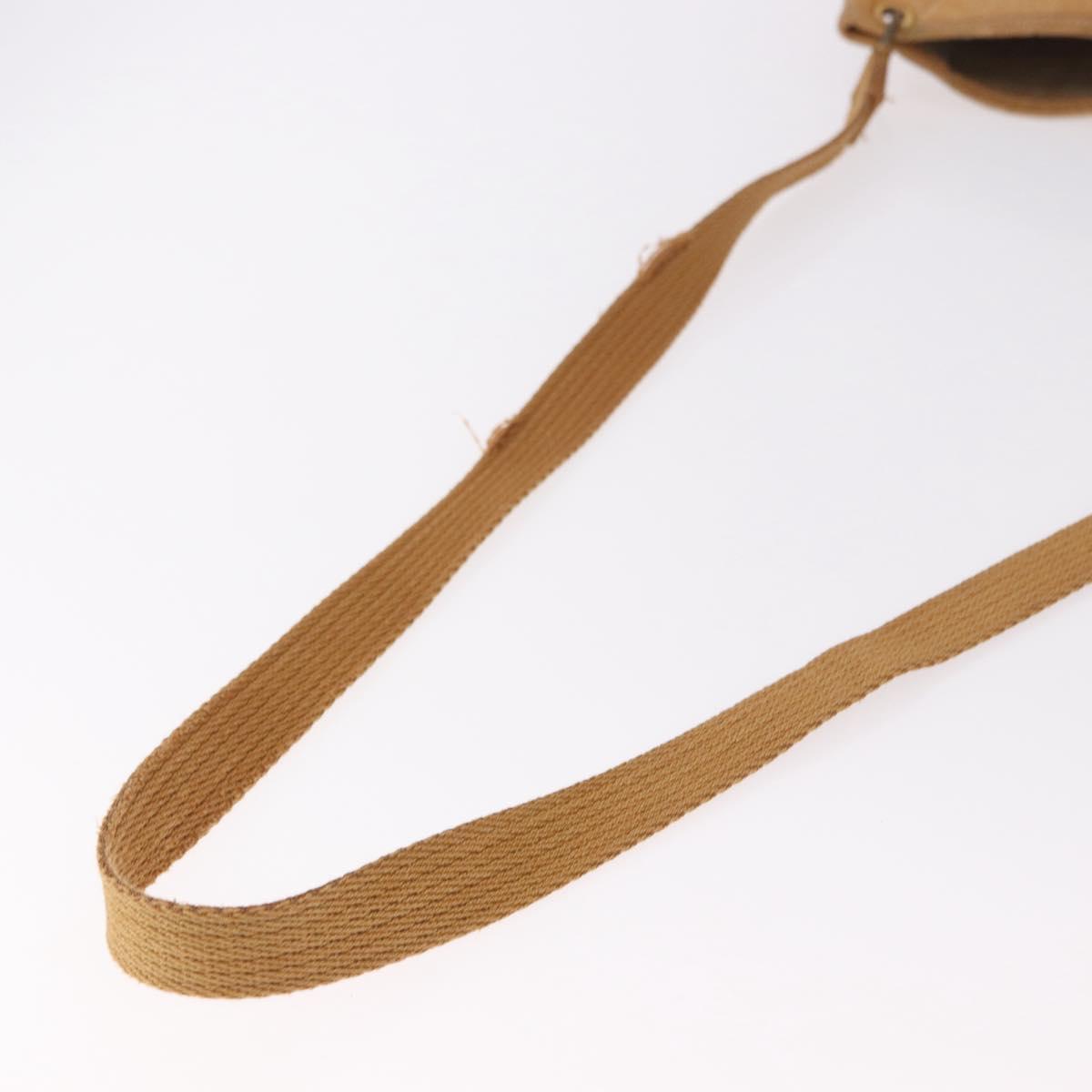HERMES Rodeo Shoulder Bag Taurillon Leather Beige Gold Auth 190526