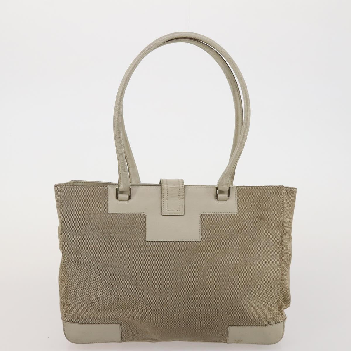 GUCCI GG Canvas GG Supreme Tote Bag PVC 2 Set Beige Auth 190536