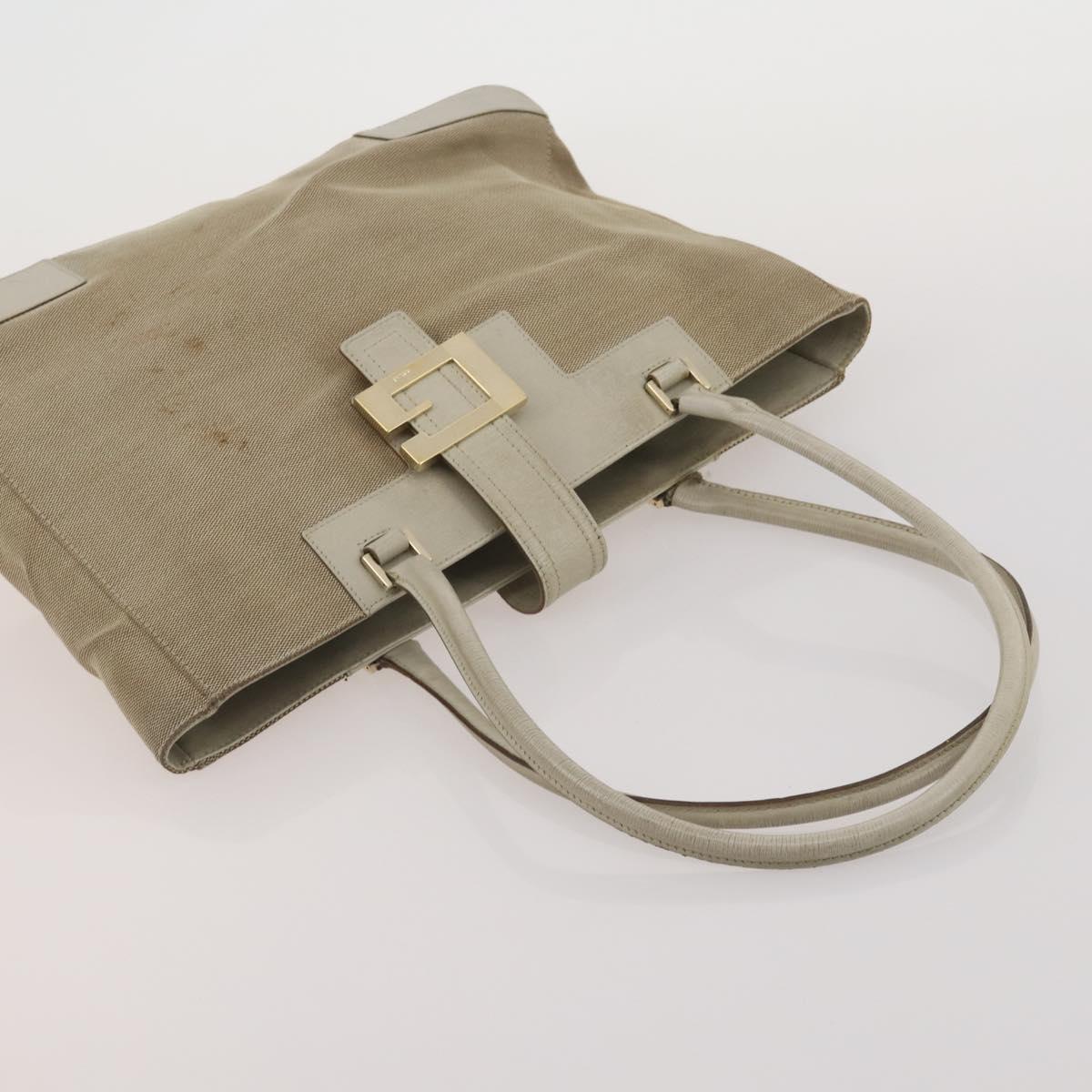 GUCCI GG Canvas GG Supreme Tote Bag PVC 2 Set Beige Auth 190536