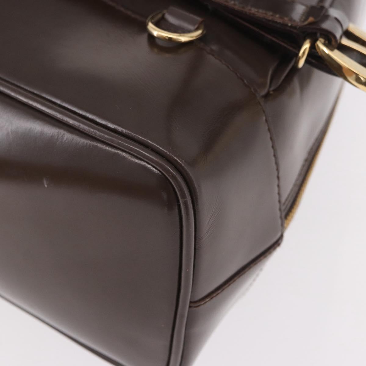 GUCCI Body Bag PVC Brown Gold 003 2113 Auth 190556