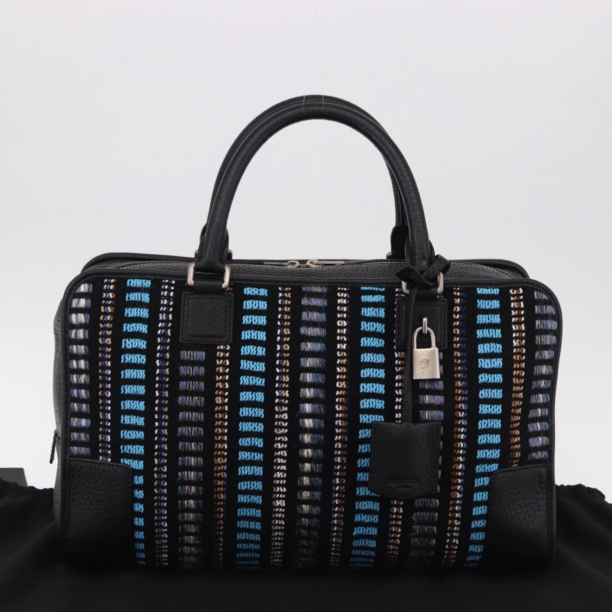 LOEWE Amazona 35 Bag tweed JUNYA WATANABE Collaboration Black Auth 190602SAM